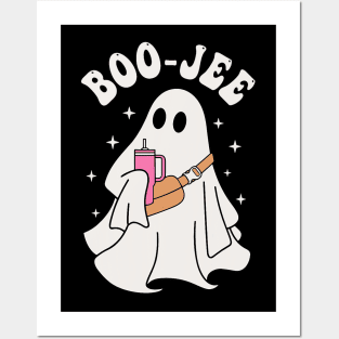 Spooky Season Cute Ghost Halloween Costume Boujee Boo-Jee Posters and Art